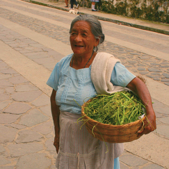 Old woman selling